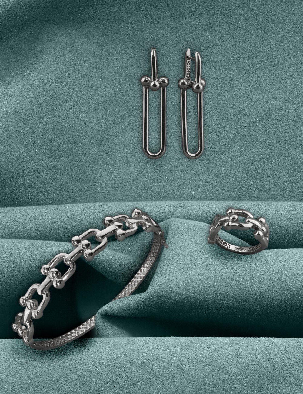 Серьги из белого золота 585 пробы