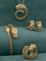 Серьги из золота 585 пробы c бриллиантами