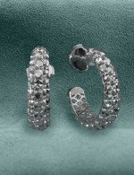 Серьги из белого золота 585 пробы
