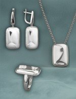 Серьги из белого золота 585 пробы